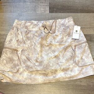 Apana beige Tie-Dye Skirt with Pockets NWT